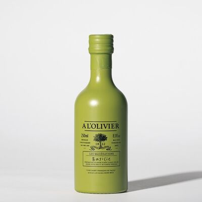 Olio d'oliva aromatico al basilico - 250ml