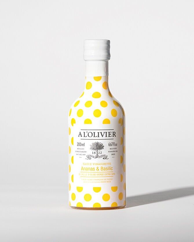 Vinaigrette gourmet all'ananas e basilico - 200ml