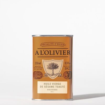 Olio di sesamo tostato vergine biologico - 250ml