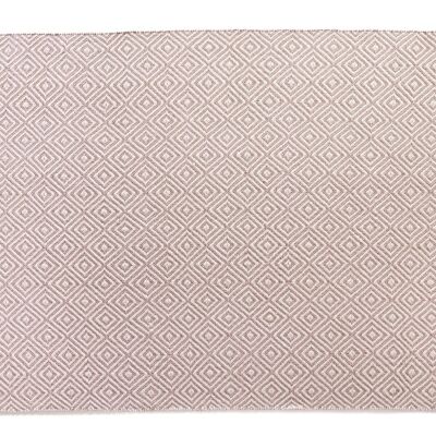 Hug Rug Woven Diamond Rug Rose 80X150