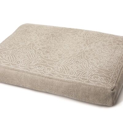 Hug Rug Woven Dog Bed Dot Floral Natural 71X107X13