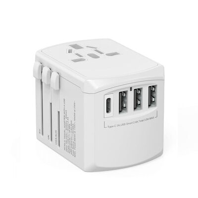 🔌 TRIPPER - White Universal Travel Adapter 🔌