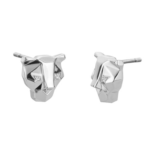 Linea Pantera 2 Earrings Silver