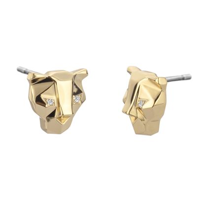 Linea Pantera 2 Earrings Gold