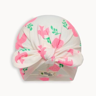 Carousel - Doves Turban Baby Hat