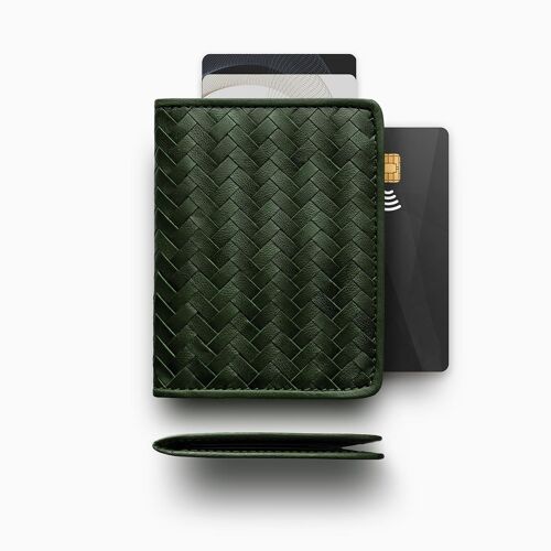 Herringbone Wallet, Racing Green