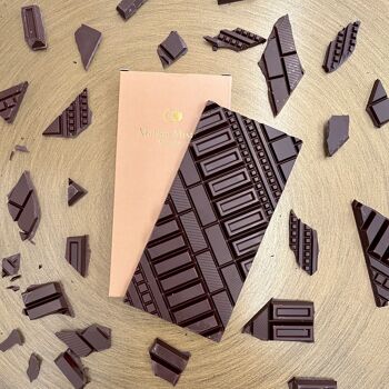 Tablette de chocolat noir au café 72% - La Caféinée - 85g