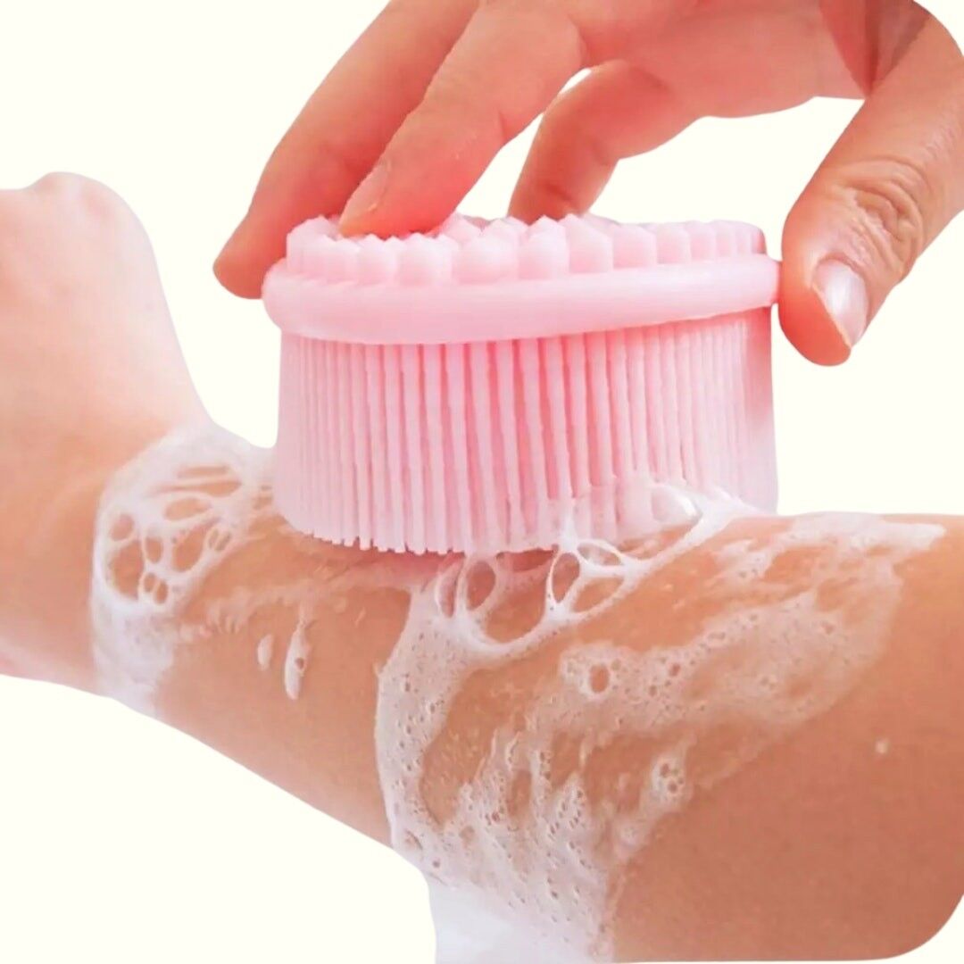 YOSMO Eco-Friendly Silicone Shower Brush | Hygienic Alternative to Traditional Loofah