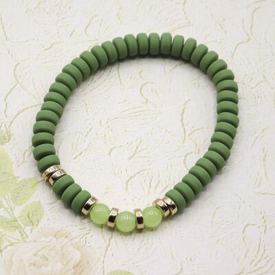 Bracelet Baily basilic vert