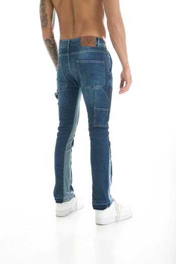 Ikao - Jean Homme Coupe Flare Denim LL200086-Bleu 6