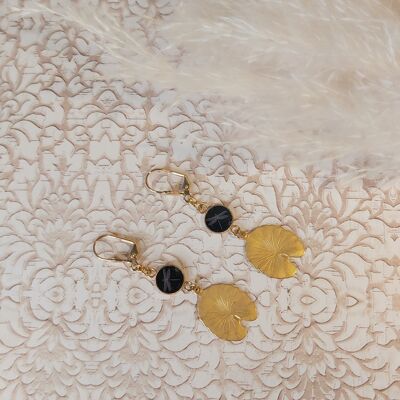 Boucles d'oreilles Libellule & Lotus