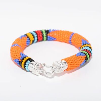 Bracelet masaï orange