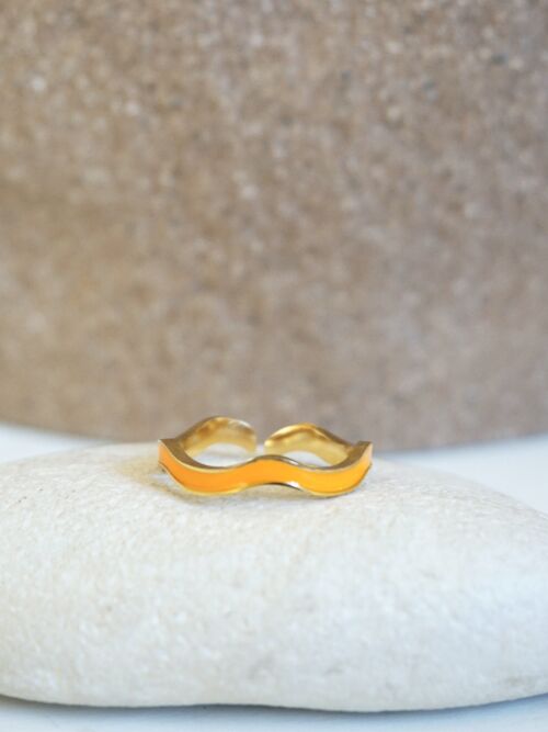 Bague WAVES - Orange