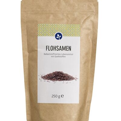 Schwarze Flohsamen 250 g | VEGAN | >60% Ballaststoffe | Samen aus Polen