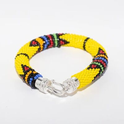 Gelbes Massai-Armband