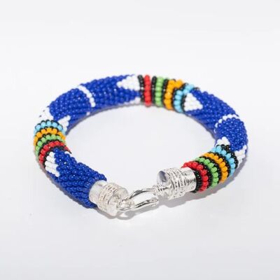 Bracelet Massaï bleu