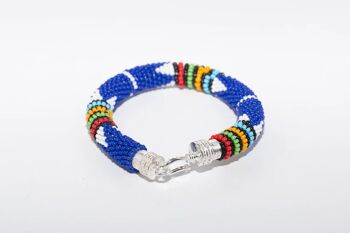 Bracelet Massaï bleu 1