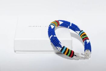 Bracelet Massaï bleu 3