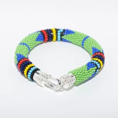 Bracelet Massaï vert