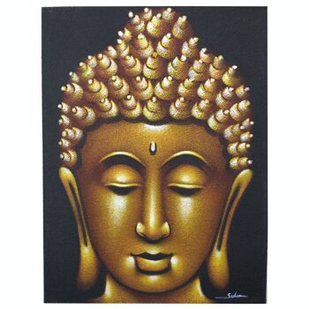 BAP-01 - Peinture Bouddha - Finition sable doré - Vendu en 1x unité/s par extérieur 1
