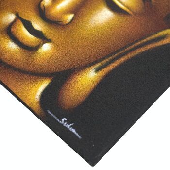 BAP-01 - Peinture Bouddha - Finition sable doré - Vendu en 1x unité/s par extérieur 2