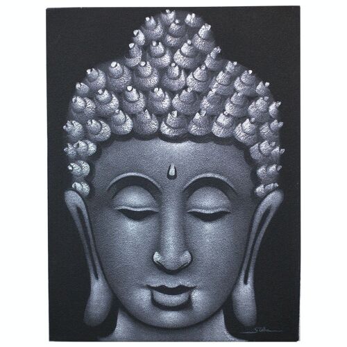 BAP-02 - Buddha Painting - Grey Sand Finish - Sold in 1x unit/s per outer