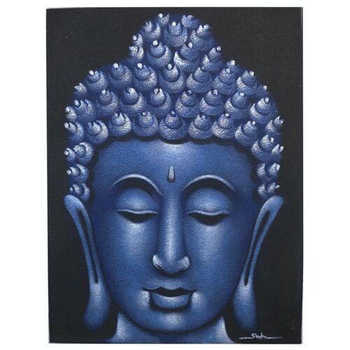 BAP-03 - Buddha Painting - Blue Sand Finish - Sold in 1x unit/s per outer