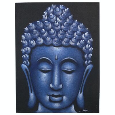BAP-03 – Buddha-Gemälde – Blaues Sand-Finish – Verkauft in 1 Einheit/en pro Außenhülle
