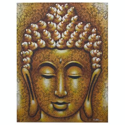 BAP-05 - Pittura di Buddha - Dettaglio in broccato d'oro - Venduto in 1x unità per esterno