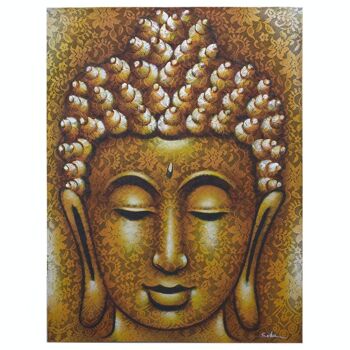 BAP-05 - Peinture de Bouddha - Détail de brocart doré - Vendu en 1x unité/s par extérieur 1