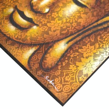 BAP-05 - Peinture de Bouddha - Détail de brocart doré - Vendu en 1x unité/s par extérieur 2