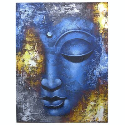 BAP-11 - Buddha Painting - Blue Face Abstract - Sold in 1x unit/s per outer
