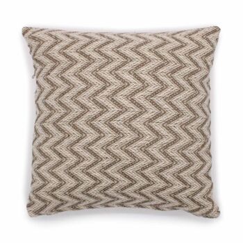 CICC-02 - Housse de Coussin Classique - Chevron Large Gris - 40x40cm - Vendu en 2x unité/s par extérieur 4