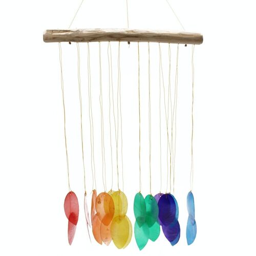 Copi-08 - Rainbow Large Leaf Chime - Sold in 1x unit/s per outer