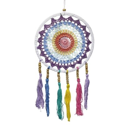 DRDC-04 - Small Dreamcatcher - Pastel Rainbow - Sold in 1x unit/s per outer