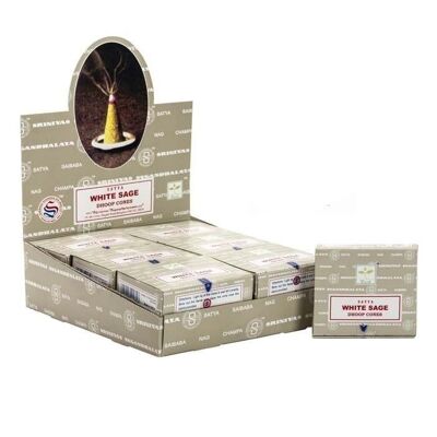 EID-62 - White Sage Dhoop Cones - Sold in 12x unit/s per outer