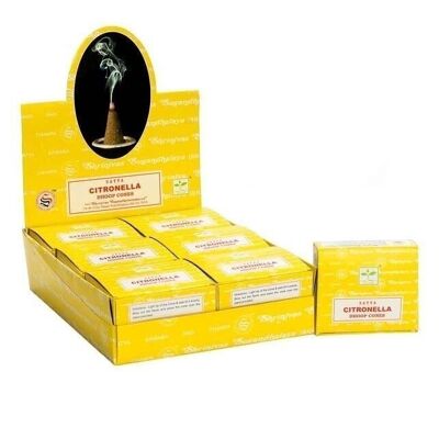 EID-64 - Citronella Dhoop Cones - Verkauft in 12x Einheit/s pro Außenhülle