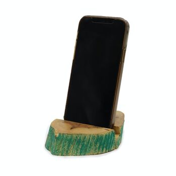 NMH-03 - Support de téléphone en bois Gamal Lrg - Greenwash - Vendu en 1x unité/s par extérieur 6