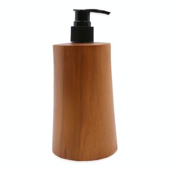 NSD-04 - Distributeurs de savon en bois de teck - Cône - - 200 ml - Vendu en 6x unité/s par extérieur 1