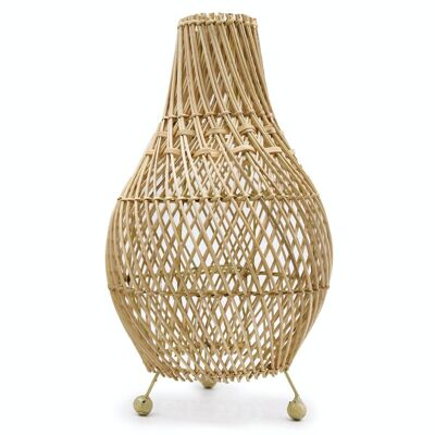 RTL-01 - Lampade da tavolo in rattan - Naturale - Venduto in 1x unità/e per esterno