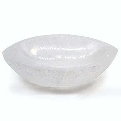 SelB-12 - Selenite Eye Bowl - 15cm - Sold in 1x unit/s per outer