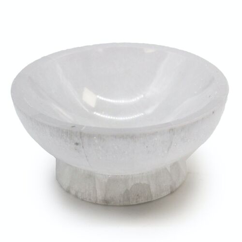 SelB-13 - Selenite Ritual Bowl - 10cm - Sold in 1x unit/s per outer