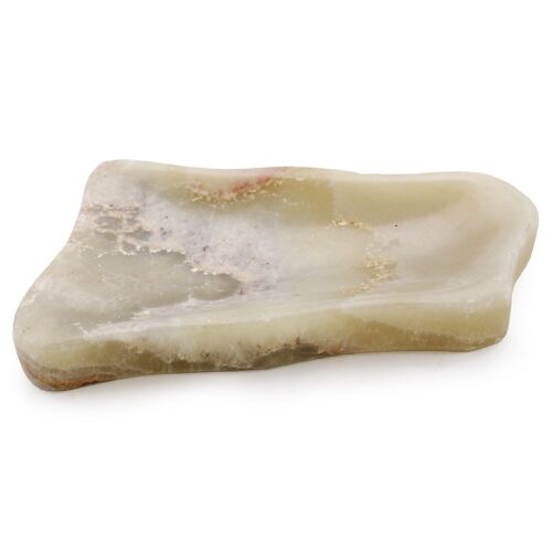 SSD-04 - Natural Honey Onyx Soap Dish - Sold in 1x unit/s per outer