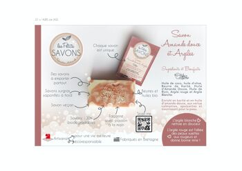 Savon Amande Douce & Argiles - douceur - 100g 4