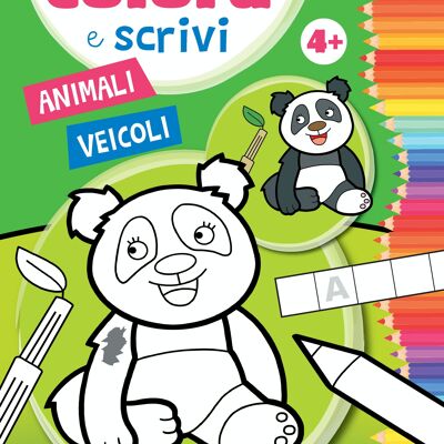 COLOREAR Y ESCRIBIR - ANIMALES Y VEHÍCULOS