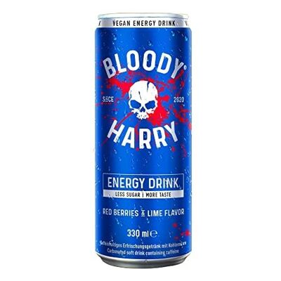 BLOODY HARRY Energy Drink - 100% VEGAN, 330ml