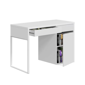 Table de bureau Eda - Blanc Artik 3