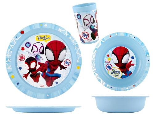 Confezione 3 pezzi bimbo Spidey Marvel