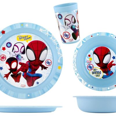 Confezione 3 pezzi bimbo Spidey Marvel