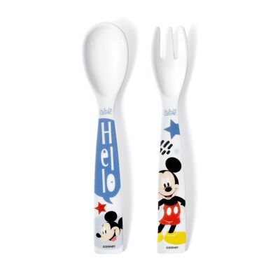 Ensemble cuillère et fourchette Mickey Icon Disney